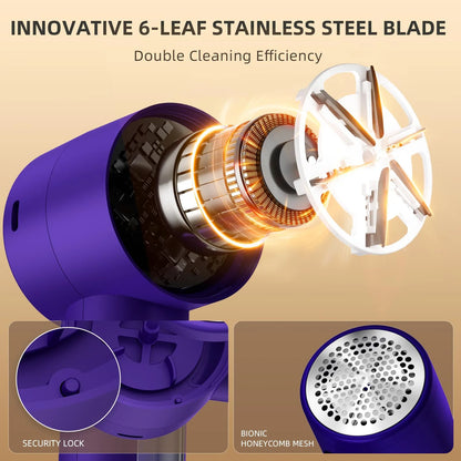 Fabric Shaver, Lint Remover Rechargeable, Electric Portable Sweater to Remove Pilling for Clothes, Furniture, Sweater, Couch, Blanket